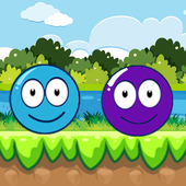 蓝色球和紫色球